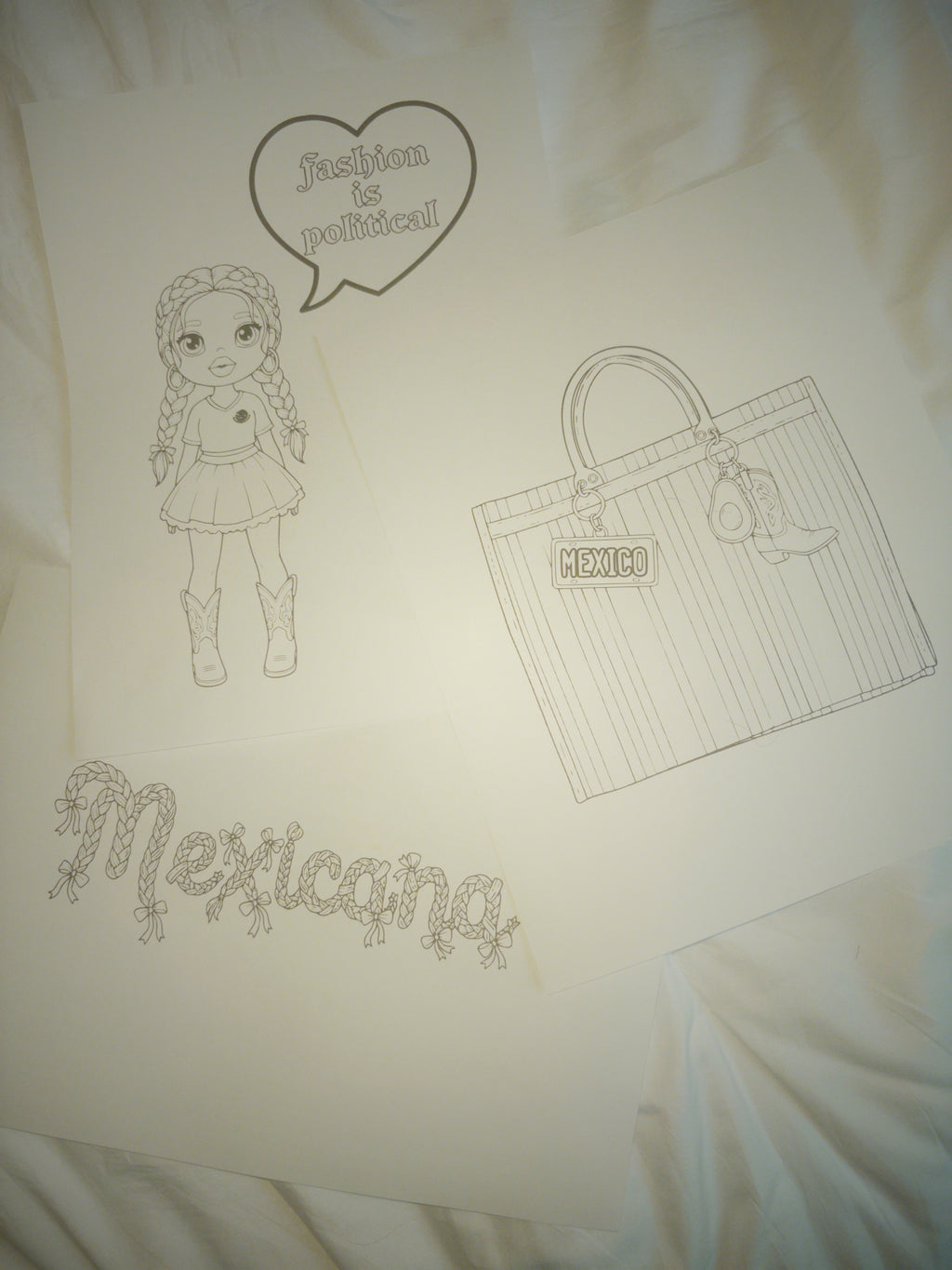 Fashion Is Political PDF Coloring Pages