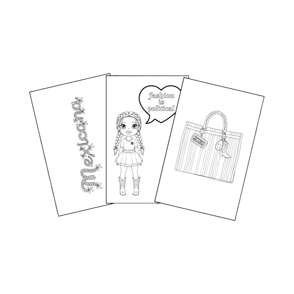 Fashion Is Political PDF Coloring Pages